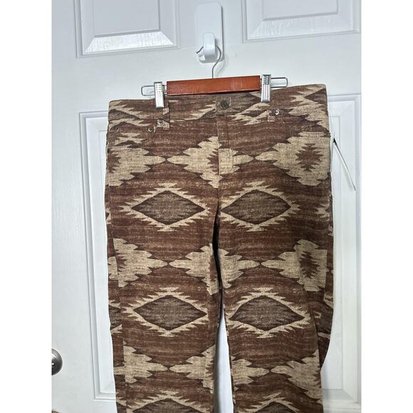 Lauren Ralph Lauren Pants Womens 12 Aztec Modern Straight Corduroy NWT - Picture 3 of 9